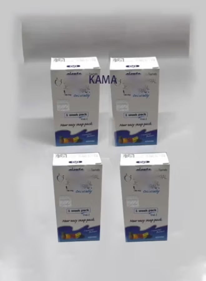 100% Original Natural Herbal Body Treatment Pack — 4-box Easy Snap 28